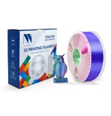 Филамент NVPRINT Silk PLA+  Blue/Green/Purple  для 3D печати диаметр 1.75мм  длина 330 метров  масса 1 кг