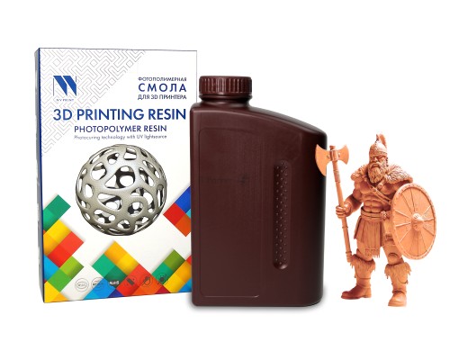 Фотополимерная смола NVPRINT Standard Resin Orange для 3D печати;  1 кг/бут