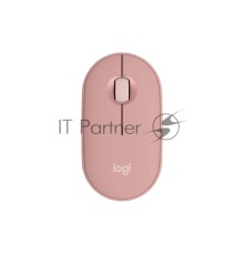 Мышь беспроводная Logitech Pebble 2 M350S розовый, 4000 dpi, Bluetooth, кнопки - 3