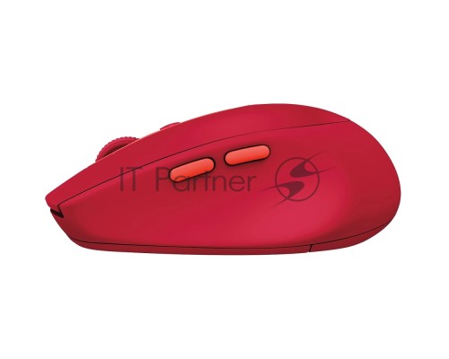 Мышь беспроводная Logitech M585 красный, 1000 dpi, радиоканал, Bluetooth, USB, кнопки - 7