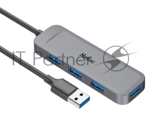 Концентратор, Netac USB Hub WF11, USB-A to USB3.0 x 4.(NT08WF11-30GR)