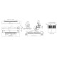 Разъем FPC  Half Coverage Bottom Contact 0.5K-BX-8PWB 8 pin высота 2мм шаг 0,5мм