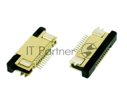 Разъем FPC  Half Coverage Top Contact 1.0K-BS-6PWB 6 pin высота 2мм шаг 1мм