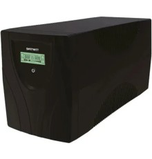 Источник бесперебойного питания SMARTWATT UPS UNI PRO LCD 2000 линейно-интерактивный SIN, мощность 2000/1400 ВА/Вт, напольный, LCD дисплей, Shuko CEE7/4 - 3 шт. , IEC C13 - 3 шт.
