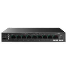 IP-COM G1110PF-8-120W Коммутатор неуправляемый PoE, 10 портов, 9x1 Гбит/с, SFP 1х1 Гбит/с, PoE 8х30 Вт (до 102 Вт), настольный