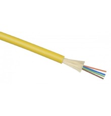 Cabeus TB-A-9-08T-E-K-LSZH-IN-25 Кабель волоконно-оптический 9/125 одномодовый, 8 волокон, плотное буферное покрытие (tight buffer), для внутренней прокладки (-25C ~ +50), LSZH, желтый