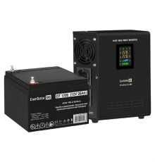 Exegate EX296516RUS Комплект ИБП EX295996RUS + батарея 26Ач EX282970RUS 1шт (инвертор, синус, для котла, настенный) ExeGate FineSine SX-800.LCD.AVR.2SH