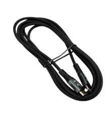 Cablexpert Кабель USB2.0 Type-C/Type-C, 5А, 240Вт, PD3.1/QC4.0, медь, оплетка, 2м, черный (CCP-USB2.0-240W-2M)