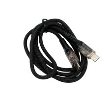 Cablexpert Кабель USB2.0, Type-C/Type-C, 6A, 66Вт, PD/QC3.0, дисплей, оплетка, медь, 1м, черный (CCP-USB2-CMCM-SCR-1M)