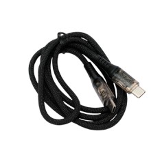 Cablexpert Кабель USB2.0, Type-C/Type-C, 6A, 66Вт, PD/QC3.0, дисплей, оплетка, медь, 1м, черный (CCP-USB2-CMCM-SCR-1M)