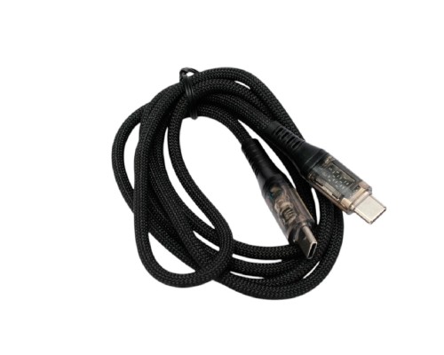 [кабели] Cablexpert Кабель USB2.0, Type-C/Type-C, 6A, 66Вт, PD/QC3.0, дисплей, оплетка, медь, 1м, черный (CCP-USB2-CMCM-SCR-1M)
