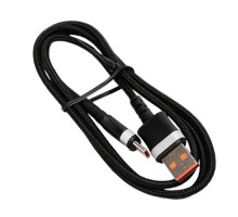 Cablexpert Кабель USB2.0, AM/Type-C, 6A, 66Вт, QC3.0, оплетка, медь, 1м, черный, пакет (CCP-USB2-AMCM-66W-1M)
