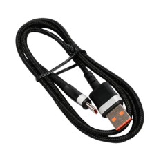 Cablexpert Кабель USB2.0, AM/Type-C, 6A, 66Вт, QC3.0, оплетка, медь, 1м, черный, пакет (CCP-USB2-AMCM-66W-1M)