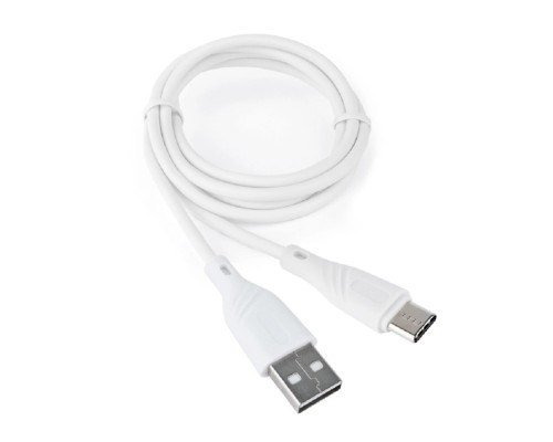 [кабели] Cablexpert Кабель USB2.0 Cablexpert AM/Type-C, 3А, QC3.0, Mobile1, 1м, белый, коробка (CCB-USB2-AMCMO1-1MW)