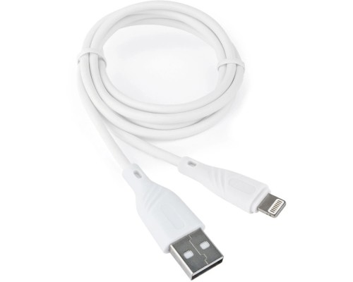 [кабели] Cablexpert Кабель для Apple AM/Lightning, 2.1А, медь, Mobile1, 1м, белый, коробка (CCB-USB-AMAPO1-1MW)