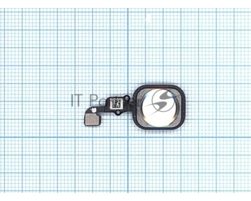 Кнопка HOME в сборе с механизмом и шлейфом для iPhone 6S/6S Plus белая