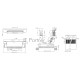 Разъем FPC  Half Coverage Top Contact 0.8K-BS-6PWB 6 pin высота 2мм шаг 0,8мм
