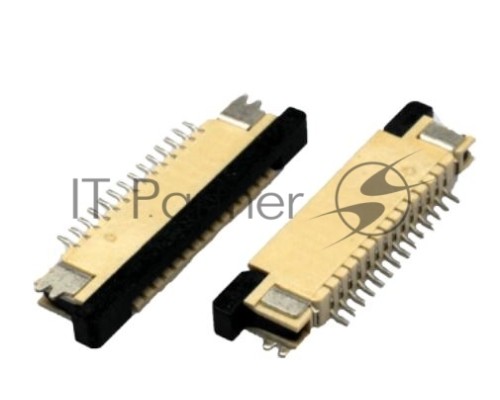 Разъем FPC  Half Coverage Top Contact 0.8K-BS-6PWB 6 pin высота 2мм шаг 0,8мм