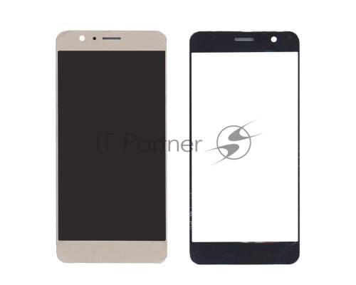 Стекло для Huawei Honor 8 золотистое