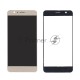 Стекло для Huawei Honor 8 золотистое