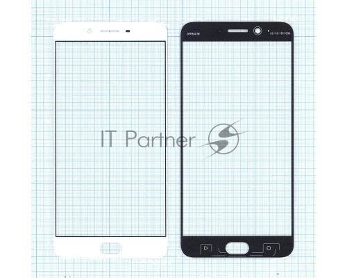 Cтекло для Oppo R9s Plus белое