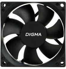 Вентилятор Digma DFan-80 80мм черный 3-pin 4-pin (Molex)  Ret