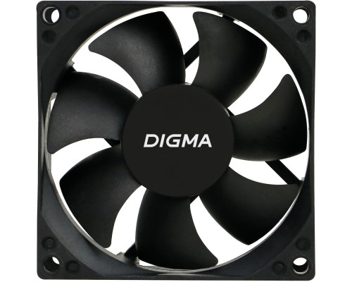 [Вентиляторы Eurocase] Вентилятор Digma DFan-80 80мм черный 3-pin 4-pin (Molex)  Ret