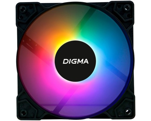 [Вентиляторы Eurocase] Вентилятор Digma DFAN-FRGB1 RGB 120мм черный 3-pin 4-pin (Molex)Ret