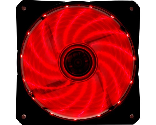 [Вентиляторы Eurocase] Вентилятор Digma DFAN-LED-RED RGB 120мм черный 3-pin 4-pin (Molex)Ret