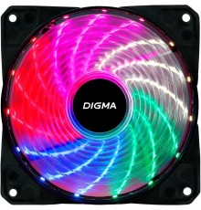 Вентилятор Digma DFAN-FRGB2 RGB 120мм черный 3-pin 4-pin (Molex)  Ret