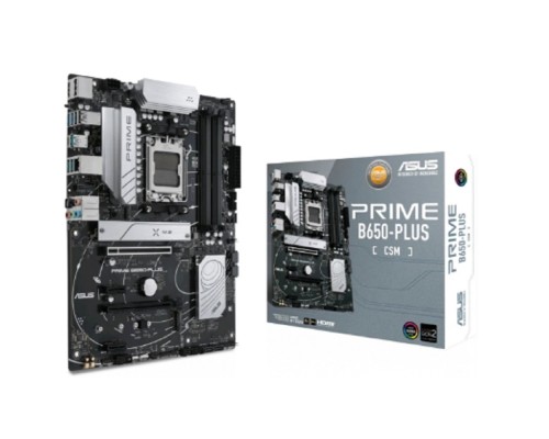 [Материнская плата] ASUS PRIME B650-PLUS-CSM (Socket AM5, ATX, 4xDDR5(192GB), DP/HDMI, 2xPCIe 4.0x16/2xPCIe 4.0x1, 1xLAN (2.5GbE), 4xSATA 6Gb/s, 2xM.2, 1*Type-C, 5xUSB 3.2, 2xUSB 2.0)