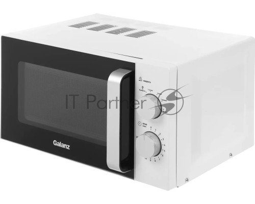Микроволновая печь Galanz MOS-2401FMW белый, 20 л, 800 Вт, поворотный механизм