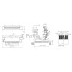 Разъем FPC  Half Coverage Bottom Contact 0.8K-BX-16PWB 16 pin высота 2мм шаг 0,8мм