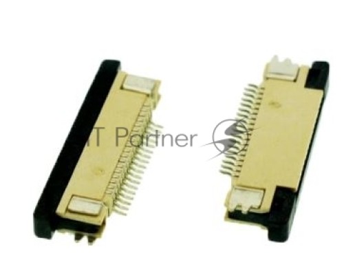 Разъем FPC  Half Coverage Bottom Contact 1.0K-BX-30PWB 30 pin высота 2мм шаг 1мм