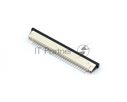 Разъем FPC  Half Coverage Bottom Contact 1.0K-BX-30PWB 30 pin высота 2мм шаг 1мм