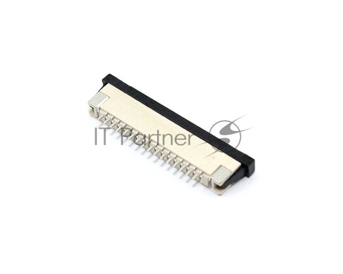 Разъем FPC  Half Coverage Top Contact 1.0K-BS-16PWB 16 pin высота 2мм шаг 1мм