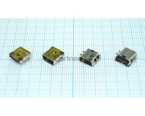 Разъем Micro USB для планшета тип USB 45 (RS-MI004) 5 pin
