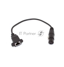 Кабель RJ45  на XLR мама 0.3 м