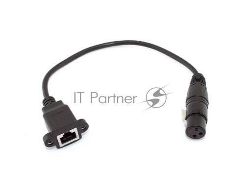 Кабель RJ45  на XLR мама 0.3 м