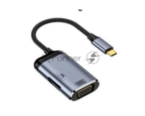 Кабель Type-C на VGA + HDMI + PD