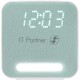 Радиобудильник Harper HCLK-2060 зеленый LED подсв:белая часы:цифровые AM/FM