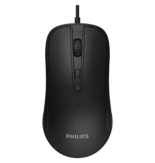 Philips  Проводная Мышь SPK7214, 4 кноп., USB 2.0, 800-1600dpi, Чёрный