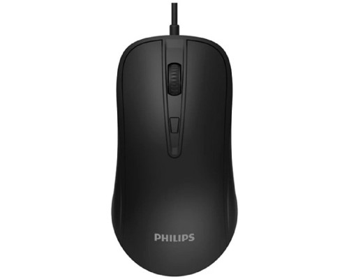 [Мышь] Philips  Проводная Мышь SPK7214, 4 кноп., USB 2.0, 800-1600dpi, Чёрный