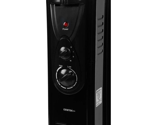 Масляный радиатор Centek CT-6200, 1500Вт, 7 секций, 3 режима, черный
