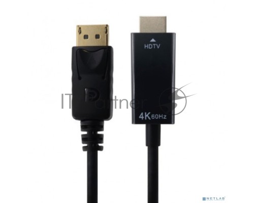 Кабель-переходник 4K DP M в HDMI M KS-is KS-752-1.8  активный 1.8м										