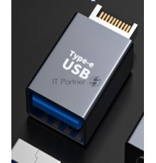 Переходник USB Type E папа на USB 3 мама
