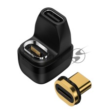Переходник USB 4 Type C мама-папа разворот с магнитным разъёмом