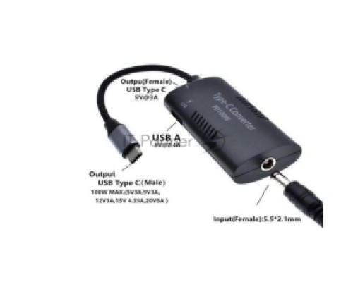 Преобразователь питания со штекера 7.4x5.0 (7.4 Pin)  на Type-C