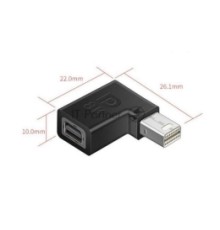 Удлинитель Mini Displayport угловой папа-мама
