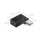 Удлинитель Mini Displayport угловой папа-мама